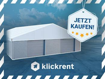 Lagerzelt 4x8 XXL PVC feuerfest grau, 3m Einfahrtshöhe Lagerzelt 4x8 XXL PVC feuerfest grau, 3m Einfahrtshöhe
