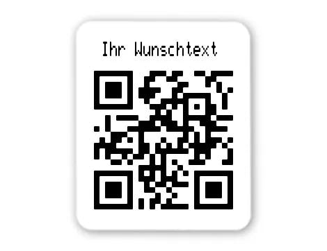 26x22mm QR- oder DataMatrix-Code-Etiketten mit Ihrer Webadresse, Fo ...