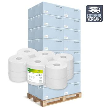 Toilettenpapier 3-lagig, 150 Blatt, Zellstoff weiß, 8 x 8 Rollen Toilettenpapier 3-lagig, 150 Blatt, Zellstoff weiß, 8 x 8 Rollen