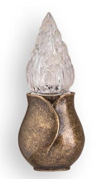 Vaso portafiori 20x10cm - In bronzo, con interno rame, a parete 8580-R5 Vaso portafiori 20x10cm - In bronzo, con interno rame, a parete 8580-R5