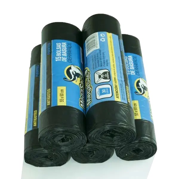 Trash bag with easy closure | europages
