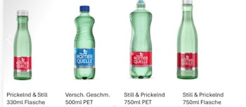 Bestes Mineralwasser Medium in Glasflaschen — Auswahl