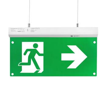 Fluchtweg Notausgang Schild Kunststoff nachleuchtend Pfeil links abwärts 400x200 Fluchtweg Notausgang Schild Kunststoff nachleuchtend Pfeil links abwärts 400x200