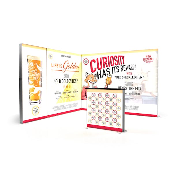 3m x 3m LED Lightboxes Fabric Exhibition Stands Kit 14 | europages