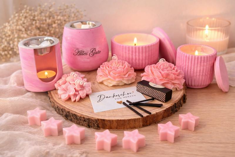 Duftlampe Geschenkset mit Kerzen & Wax Melts