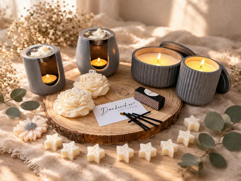 Duftlampe Geschenkset mit Kerzen & Wax Melts
