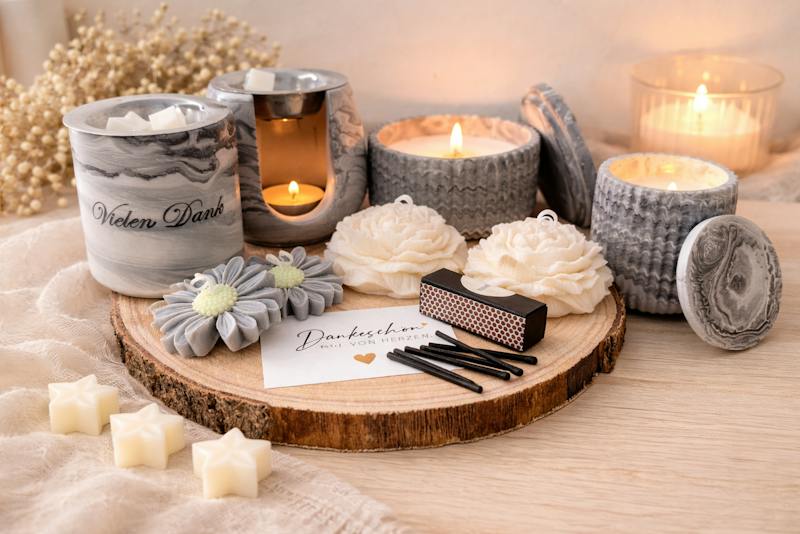 Duftlampe Geschenkset mit Kerzen & Wax Melts
