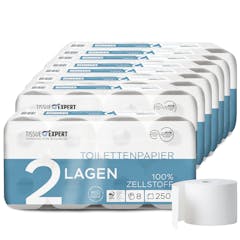 Jumbotoilettenpapier MINI 2-lagig · 130 m · Palette 528 Rollen Jumbotoilettenpapier MINI 2-lagig · 130 m · Palette 528 Rollen
