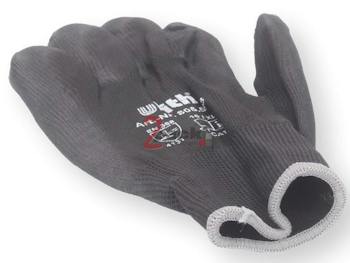 Nitras 6205 Nylon Strickhandschuh grau - VPE 240 Paar - mit PU-Beschichtung auf Innenhand und Fingerkuppen, Größe Nitras 6205 Nylon Strickhandschuh grau - VPE 240 Paar - mit PU-Beschichtung auf Innenhand und Fingerkuppen, Größe
