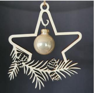 Weihnachtkugeln mit Glaskugeln in Schwebheim