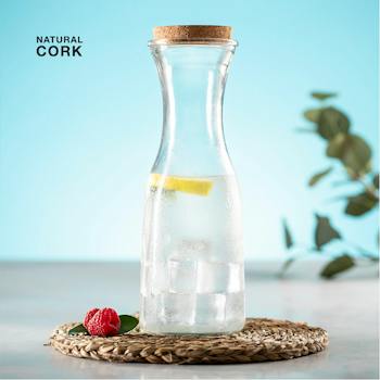 Glas Trinkflasche mit Strohhalm — Auswahl