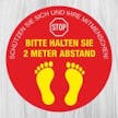 Fußbodenaufkleber