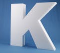 Styropor Buchstaben "K"