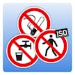 Verbots, Gebots-  und Warnschilder