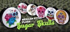 Ohrpiercing Plug Skull mexican Style