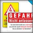 Gefahr- und Warnschilder 