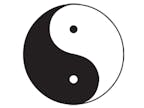 Wandtattoo Yin Yang