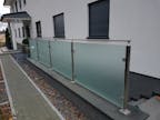 Edelstahlgeländer mit Glasfüllung